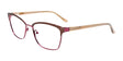 EasyClip EC570 Eyeglasses with Clip-on Sunglasses Matt Brown & Shiny Plum