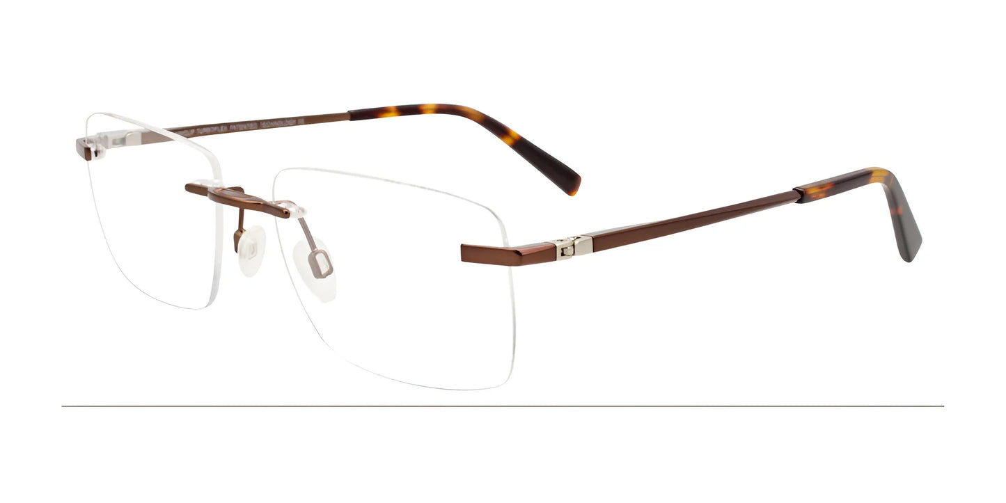 EasyClip EC571 Eyeglasses Satin Brown