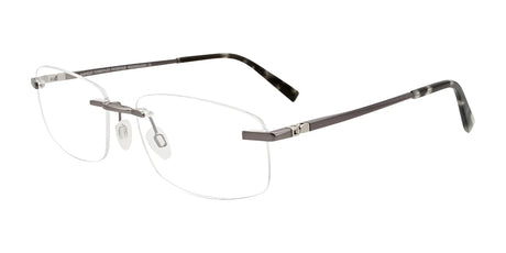 EasyClip EC572 Eyeglasses with Clip-on Sunglasses Satin Grey