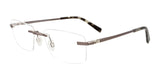 EasyClip EC573 Eyeglasses with Clip-on Sunglasses Satin Grey