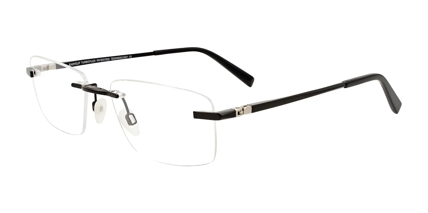 EasyClip EC573 Eyeglasses with Clip-on Sunglasses | Size 52