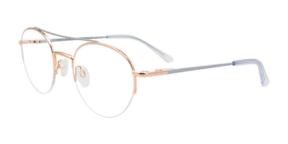 EasyClip EC574 Eyeglasses with Clip-on Sunglasses Copper & Silver