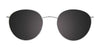 EasyClip EC574 Eyeglasses with Clip-on Sunglasses | Size 49 / Copper & Silver