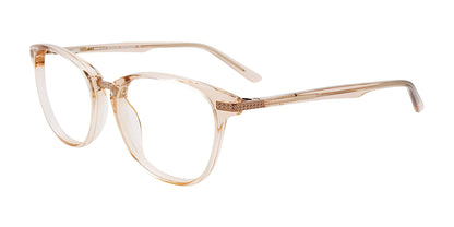 EasyClip EC576 Eyeglasses Light Crystal Brown & Shiny Light Brown