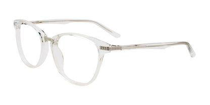 EasyClip EC576 Eyeglasses Crystal & Shiny Silver