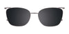 EasyClip EC577 Eyeglasses with Clip-on Sunglasses | Size 48 / Marb & Cryst Beige/Cryst Beige