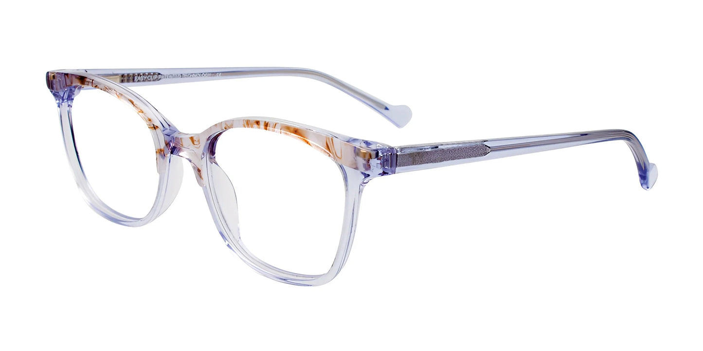 EasyClip EC577 Eyeglasses Marb & Cryst Blue / Cryst Blue
