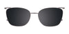 EasyClip EC577 Eyeglasses with Clip-on Sunglasses | Size 48 / Marb & Cryst Beige/Cryst Beige