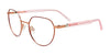 EasyClip EC578 Eyeglasses with Clip-on Sunglasses | Size 49 / Marsala & Pink Gold/Crys Pink
