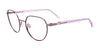 EasyClip EC578 Eyeglasses with Clip-on Sunglasses | Size 49 / Dk Purp & Lit Purp/Crys Purp