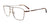 EasyClip EC579 Eyeglasses with Clip-on Sunglasses | Size 56 / Satin Steel Gold & Matt Brown