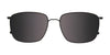 EasyClip EC579 Eyeglasses with Clip-on Sunglasses | Size 56 / Satin Steel Gold & Matt Brown