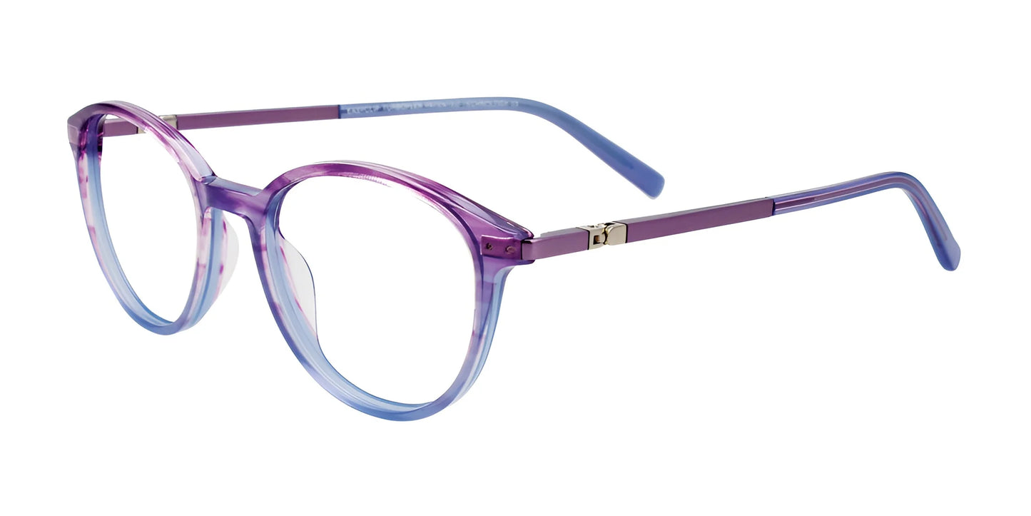 EasyClip EC581 Eyeglasses Grad Crys Lilac & Blue / Blue