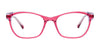 EasyClip EC582 Eyeglasses with Clip-on Sunglasses | Size 48 / Strawberry & Crystal Lilac