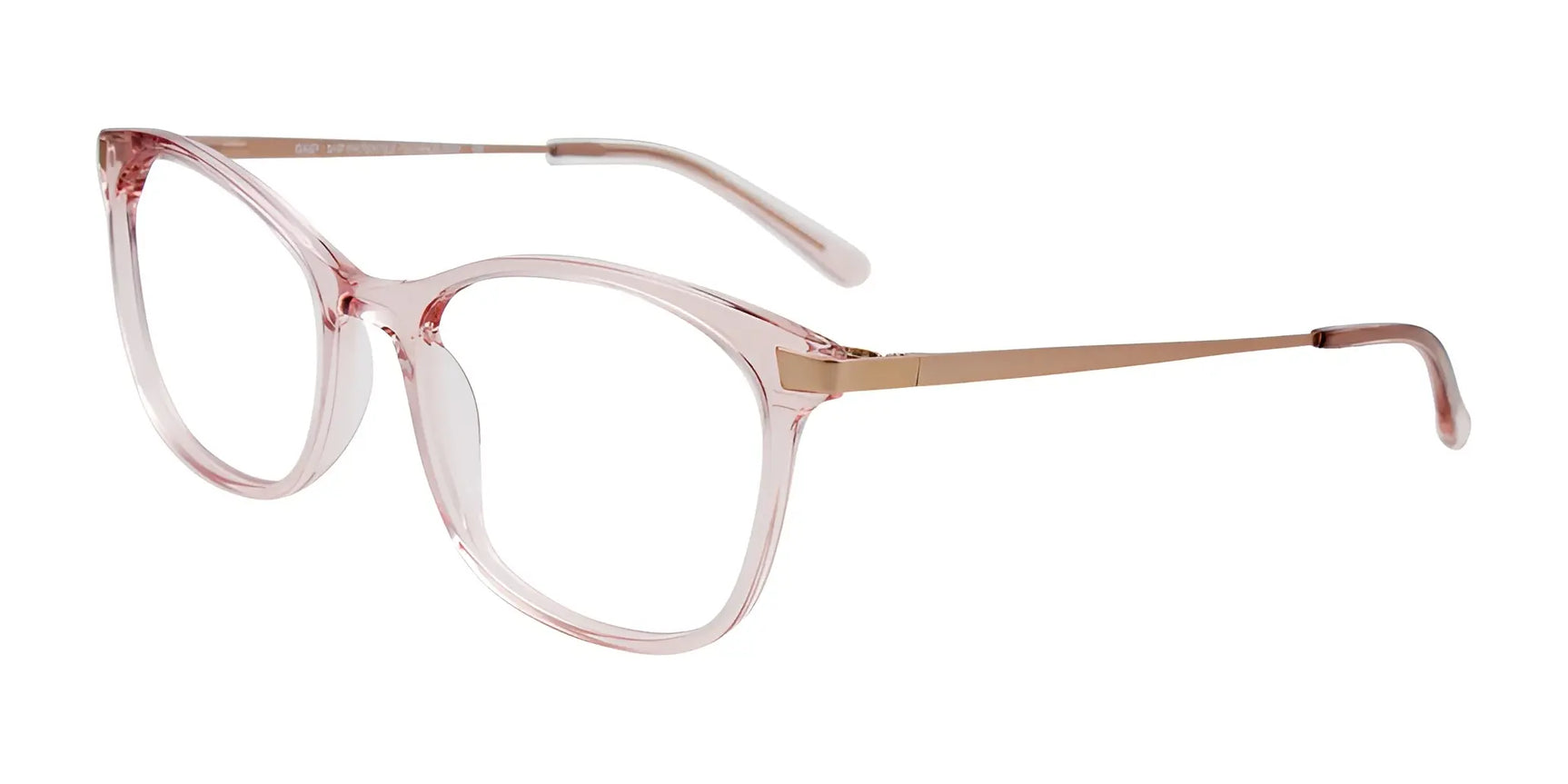 EasyClip EC583 Eyeglasses with Clip-on Sunglasses Crys Lit Pink / Satin Pink Gold