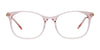 EasyClip EC583 Eyeglasses with Clip-on Sunglasses | Size 51 / Crys Lit Pink/Satin Pink Gold