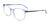 EasyClip EC583 Eyeglasses with Clip-on Sunglasses | Size 51 / Crystal Blue/Satin Blue