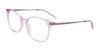 EasyClip EC583 Eyeglasses with Clip-on Sunglasses | Size 51 / Crystal Purple/Satin Purple