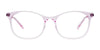 EasyClip EC583 Eyeglasses with Clip-on Sunglasses | Size 51 / Crys Lit Pink/Satin Pink Gold