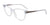 EasyClip EC584 Eyeglasses with Clip-on Sunglasses | Size 52 / Crystal / Crystal & Steel