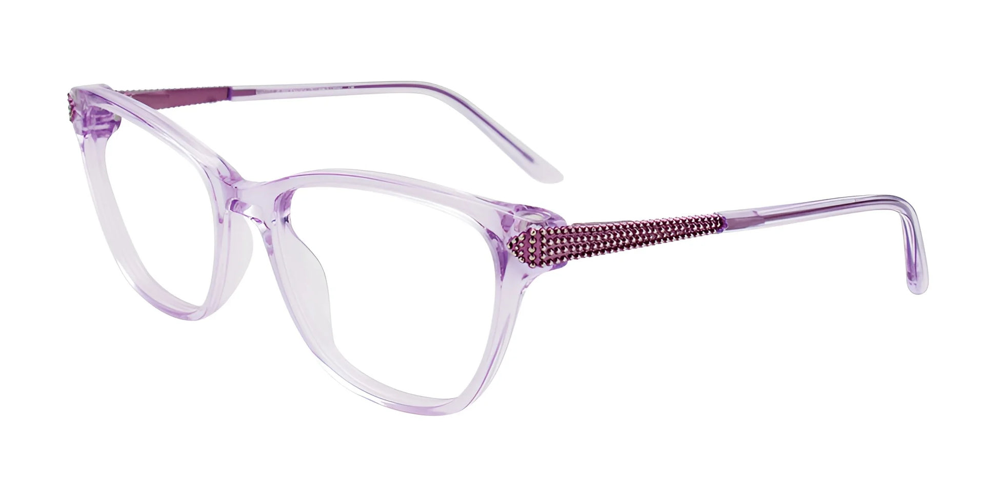EasyClip EC584 Eyeglasses with Clip-on Sunglasses Cryl Purp / Cryl Purp & Purple