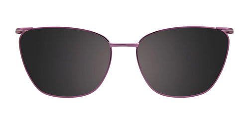 EasyClip EC584 Eyeglasses with Clip-on Sunglasses / Size 52 / Cryl Purp / Cryl Purp & Purple