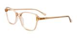 EasyClip EC585 Eyeglasses with Clip-on Sunglasses Crystal Beige  & Marbled