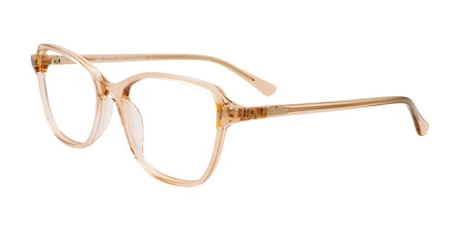 EasyClip EC585 Eyeglasses with Clip-on Sunglasses Crystal Beige  & Marbled
