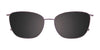 EasyClip EC585 Eyeglasses with Clip-on Sunglasses | Size 54 / Crystal Beige & Marbled