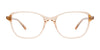 EasyClip EC585 Eyeglasses with Clip-on Sunglasses | Size 54 / Crystal Beige & Marbled