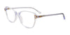EasyClip EC585 Eyeglasses with Clip-on Sunglasses | Size 54 / Crystal Blue & Marbled