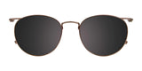 EasyClip EC587 sunglasses feature round polarized lenses and thin metal frames.