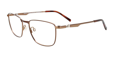 EasyClip EC588 Eyeglasses with Clip-on Sunglasses Brown