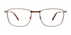 EasyClip EC588 Eyeglasses with Clip-on Sunglasses | Size 53 / Brown