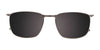 EasyClip EC588 Eyeglasses with Clip-on Sunglasses | Size 53 / Brown