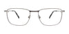 EasyClip EC588 Eyeglasses with Clip-on Sunglasses | Size 53 / Brown