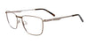 EasyClip EC588 Eyeglasses with Clip-on Sunglasses | Size 53 / Steel & Khaki
