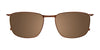 EasyClip EC588 Eyeglasses with Clip-on Sunglasses | Size 53 / Clip Only (Color №010)