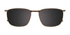 EasyClip EC588 Eyeglasses with Clip-on Sunglasses | Size 53 / Clip Only (Color №025)