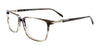 EasyClip EC589 Eyeglasses with Clip-on Sunglasses | Size 55 / Grey Gradient