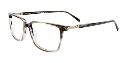 EasyClip EC589 Eyeglasses with Clip-on Sunglasses Grey Gradient