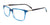 EasyClip EC589 Eyeglasses with Clip-on Sunglasses | Size 55 / Blue & Grey