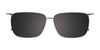 EasyClip EC589 Eyeglasses with Clip-on Sunglasses | Size 55 / Blue & Grey