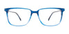 EasyClip EC589 Eyeglasses with Clip-on Sunglasses | Size 55 / Blue & Grey