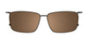 EasyClip EC590 Eyeglasses with Clip-on Sunglasses | Size 54 / Clip Only (Color №010)
