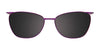 EasyClip EC591 Eyeglasses with Clip-on Sunglasses | Size 52 / Satin Black & Pink Gold
