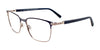 EasyClip EC592 Eyeglasses with Clip-on Sunglasses | Size 54 / Blue & Steel/Matt Blue