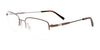 EasyClip EC593 Eyeglasses with Clip-on Sunglasses | Size 51 / Brown & Steel