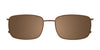 EasyClip EC593 Eyeglasses with Clip-on Sunglasses | Size 51 / Blue & Light Blue