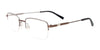EasyClip EC593 Eyeglasses with Clip-on Sunglasses | Size 51 / Grey & Brown